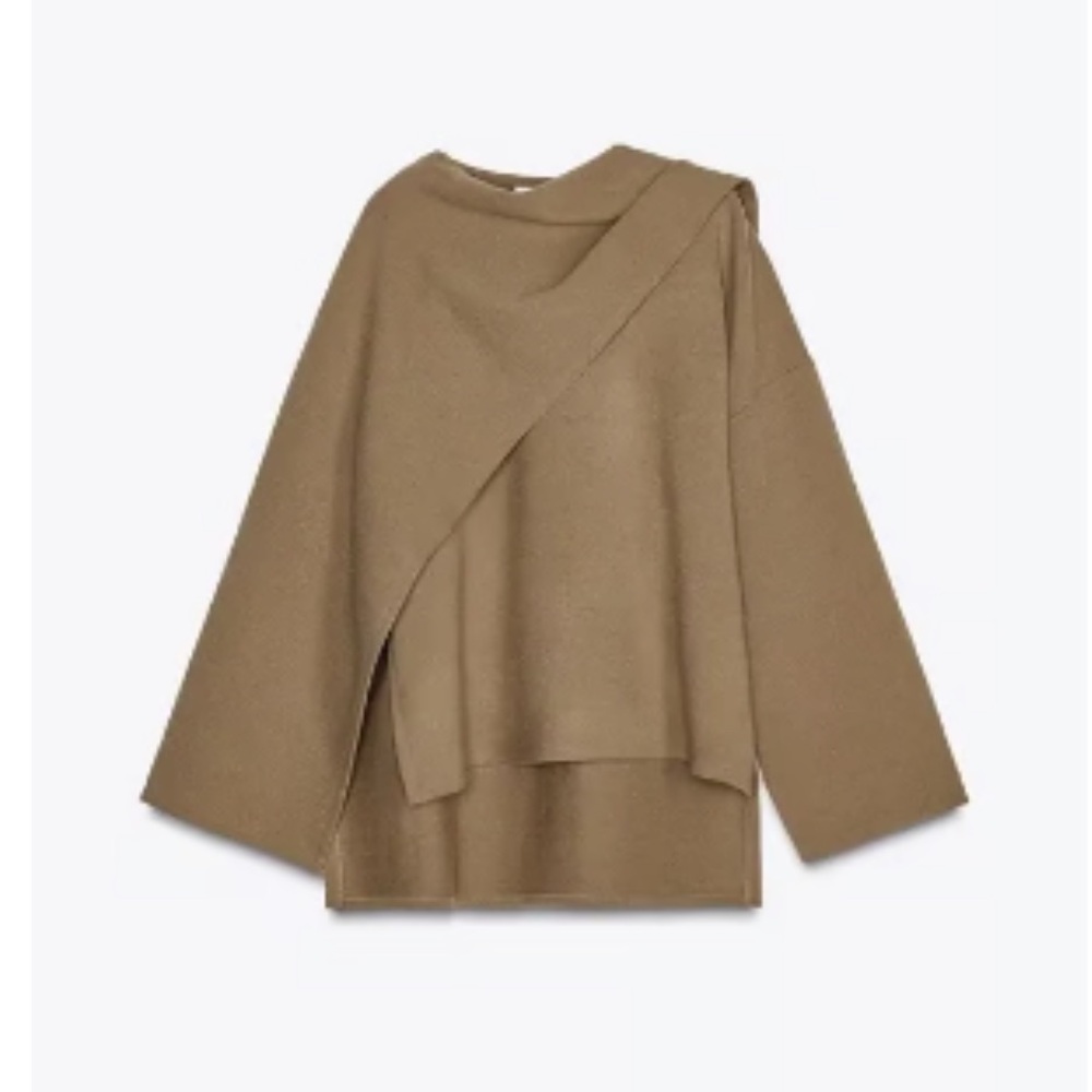 Zan Tan Sweater with Scarf